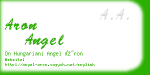 aron angel business card